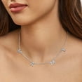thumbnail image 3 of FindChic Mama Necklace for Women, Platinum Dainty Choker Cubic Zirconia Layered Necklaces Mother's Day Jewelry Gift for Mom with Box, 16inch, 3 of 10
