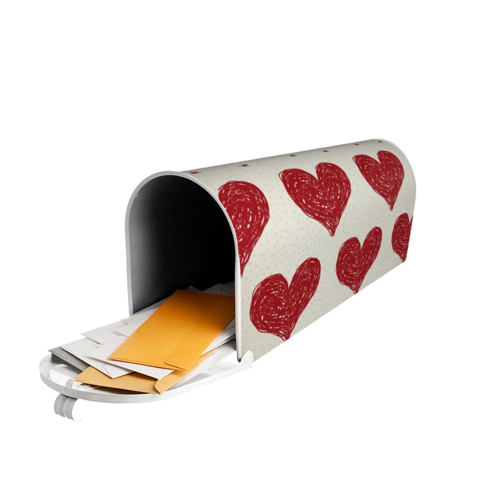 Xecao Love for Mailbox Cover with Magnetic Strips, Waterproof and Sunscreen, Adds a Decorative Touch to Your Garden Yard.