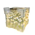 thumbnail image 4 of DIY Tulip Night Light LED Table Lamp for Bedroom, Handmade Simulation Flower Transparent Vase, Cube Artificial Flower Valentines Birthday Gifts for Women Girlfriend Wife, 4 of 5