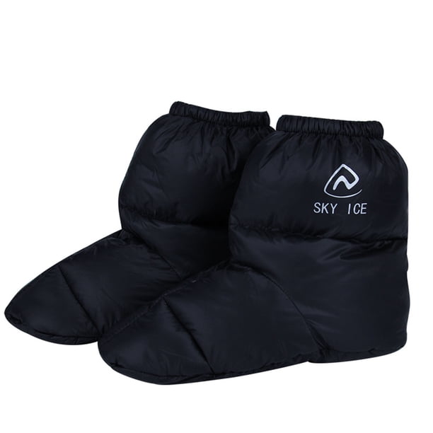 Toystoory Pantuflas de plumón blancas, suaves, transpirables, duraderas, cálidas y cómodas durante todo el invierno. Pantuflas de plumón de Ropa Deportiva, Zapatos negro l