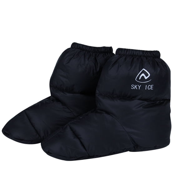 Ruiboury Soft Down Filled Footwear Mules Comfortable Durable Moisture-wicking Stay Cozy All Day Breathable black M