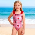 thumbnail image 2 of Edvintorg Kids Bathing Suits Girls Cute Graphic Sleeveless Swimwear One Piece Swimsuit Girls Tummy Control Size 4-8, 2 of 7