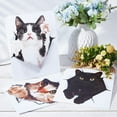 thumbnail image 5 of 3 Sheets 3D Cat Car Stickers Wall Stickers Cats Self Adhesive Cartoon Animals Wall Car Bumper Decal Removable Vinyl Film Wallpaper Murals Window Art Stickers for Bedroom Fridge Car Wall, 5 of 9