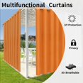 thumbnail image 4 of Rideaux Intérieurs Extérieurs pour Patio \ Panneau de Rideau à Oeillets Bloquant le Soleil pour Intimité, Rideaux Résistants aux Intempéries pour Gazebo, Véranda avant, Pergola, Kaki G x H Panneau, 4 of 8