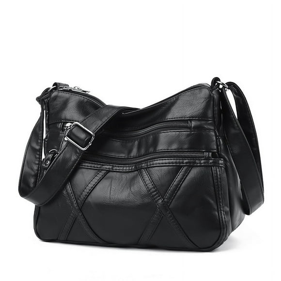 Bandolera de piel sintética suave, ligera, 280 g, 25 x 11 x 19 cm