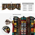 thumbnail image 6 of Colorful Boho Tie Up Valance Curtains for Windows, Kitchen Curtains Window Treatments, Farmhouse Abstract Geometric Ethnic Art Short Window Shades Valances for Bedroom Bathroom Cafe 42"x12", 6 of 8
