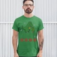 thumbnail image 3 of Tee Hunt The Struggle is Real T-Shirt Funny T-Rex Ugly Sweater Christmas Men's Tee, Green, 3X-Large, 3 of 5