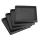 thumbnail image 1 of Protectores de patas de silla para el suelo, paquete de 4, 3.5" - Almohadillas cuadradas de caucho antideslizantes para pisos de madera, sofá (Negro), 1 of 5