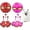 Red+Pink, variant on Dog Flying Disc Toy, Flying Saucer Ball for Dogs, Outdoor Games Red Pink 2PCS