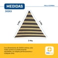 thumbnail image 5 of Malla Sombra Velaria 3x3x3 - Triangular Bicolor - Mallasombra para Exteriores - Bastillas Dobles Reforzadas - Protección 90% Rayos UV - Lonasombra - Velaria 3x3x3 CB, 5 of 5