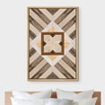 thumbnail image 3 of PixonSign Framed Wall Art Western Decor Geometric Polygon Wood Panel Pattern Abstract Wood Panels Woodblock Modern Art Farmhouse Multicolor Nordic Canvas Prints for Home Decor -, 3 of 5