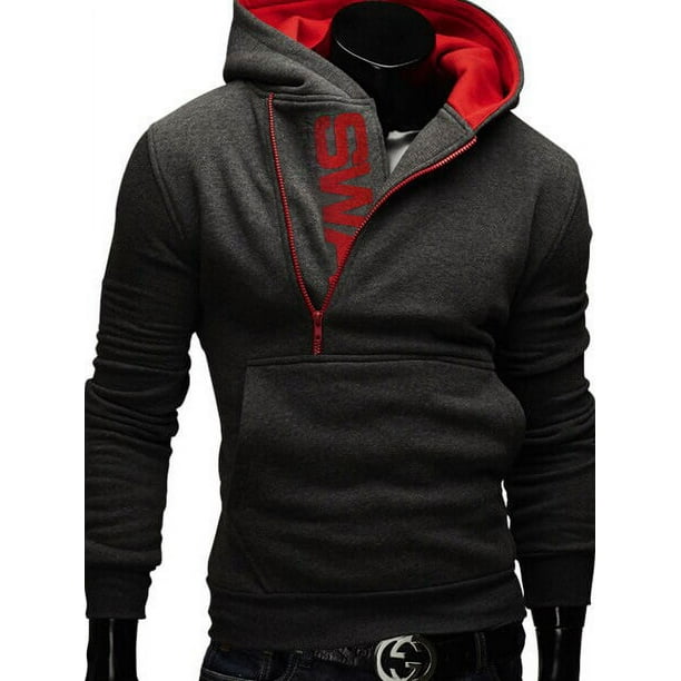 Suéter de cachemira con cremallera lateral para hombre, prendas de vestir masculinas exteriores, Tops delgados informales con estampado de letras, moda de otoño, 6 colores, recién llegados