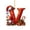 V, variante sur SLYNSHome Lettres de Noël Étiquettes Ornement, Lettres Alphabétiques Personnalisées Rouges pour Bricolage Décorations Initiales Monogramme Suspendu - Z
