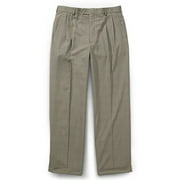 Big Men's Cuffed Pleat-Front Glen Plaid Premium Dress Pants