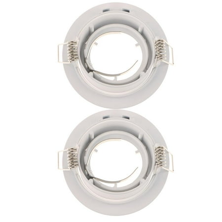 

2X RECESSED DOWNLIGHT FITTING HOUSING FIXED FIXTURE MR16 / GU10 LAMPHOLDER