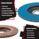 thumbnail image 2 of Discos abrasivos QUANZHOUTIANDI 10 piezas 125 mm grano 60 acero inoxidable, 2 of 5