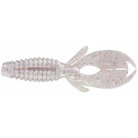 Big Bite Baits YoMama Soft Plastic Creature Bait (Pearl Silver Red Flake 4 inch)