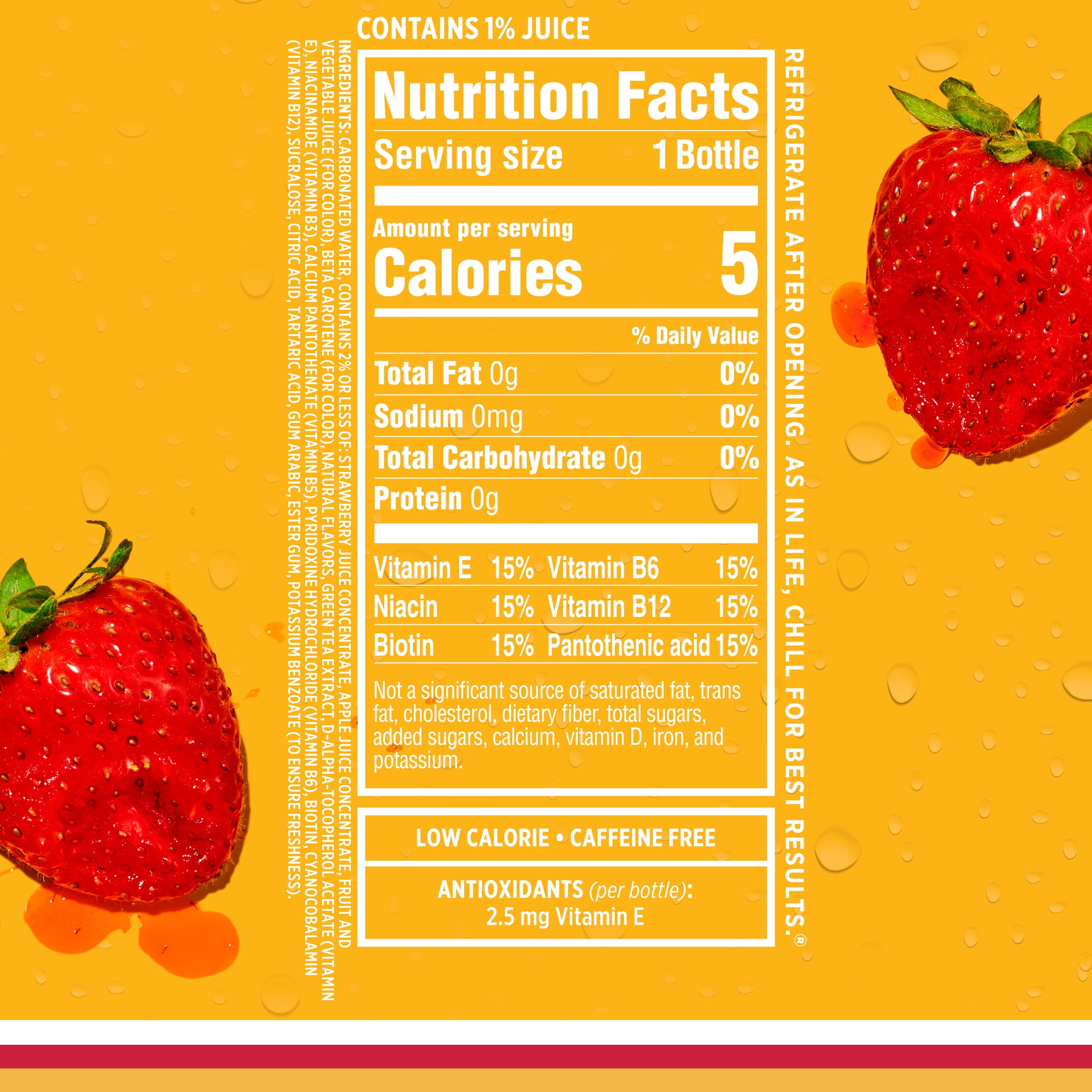 Sparkling Ice, Strawberry Watermelon Sparkling Water, 17 fl oz Bottles (Pack of 12)