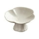 thumbnail image 5 of Cuenco de cerámica con base en forma de loto para aperitivos, postres y tartas. beige, 5 of 9