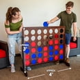 thumbnail image 3 of GoSports Giant Portable 4 in a Row Game Dark Wood Stain - Huge 4 Foot Width - with Rules and Carry Bag, 3 of 6