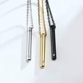 thumbnail image 5 of 50cm Silver/Gold/Black Round Cz Pendants Women's Party Stainless Steel Necklace, 5 of 8