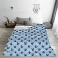 thumbnail image 5 of Honeii french Bulldog Face Print Fleece Blanket - Throw Blanket for Bed, Sofa, Couch, Camping, and Travel , Microplush Ultra Soft Warm Blanket-60"x50", 5 of 7