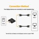 thumbnail image 2 of Adaptador de cable Divisor HDMI shaofei 1 a 2 1 entrada 2 salidas HD 1080P macho a 2 hembras, 2 of 5