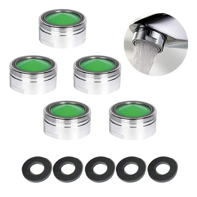 Grifo de lavabo cromado, roscas de precisión y tecnología de bajo caudal que ofrece una elegante solución de ahorro de agua para el lavabo del baño o la cocina.