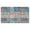 Bohemian Blue Geometric-3, variant on Bohemian Beige Geometric Diamond Pattern Design (4) Door Mat 30 X 17 Inch Welcome Doormat Indoor Outdoor Entrance Floor Mat Non Slip Spring Summer Decor Rubber Mats