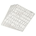 thumbnail image 1 of Uxcell 25mm Height Self Adhesive Waterproof Vinyl Letter Number Sticker Set 6 Sheet White, 1 of 6