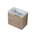 thumbnail image 5 of Tcbosik 22" Wall Mounted Bathroom Vanity with Sink, Natural Floating Bathroom Cabinet with White Ceramic Sink, 5 of 7