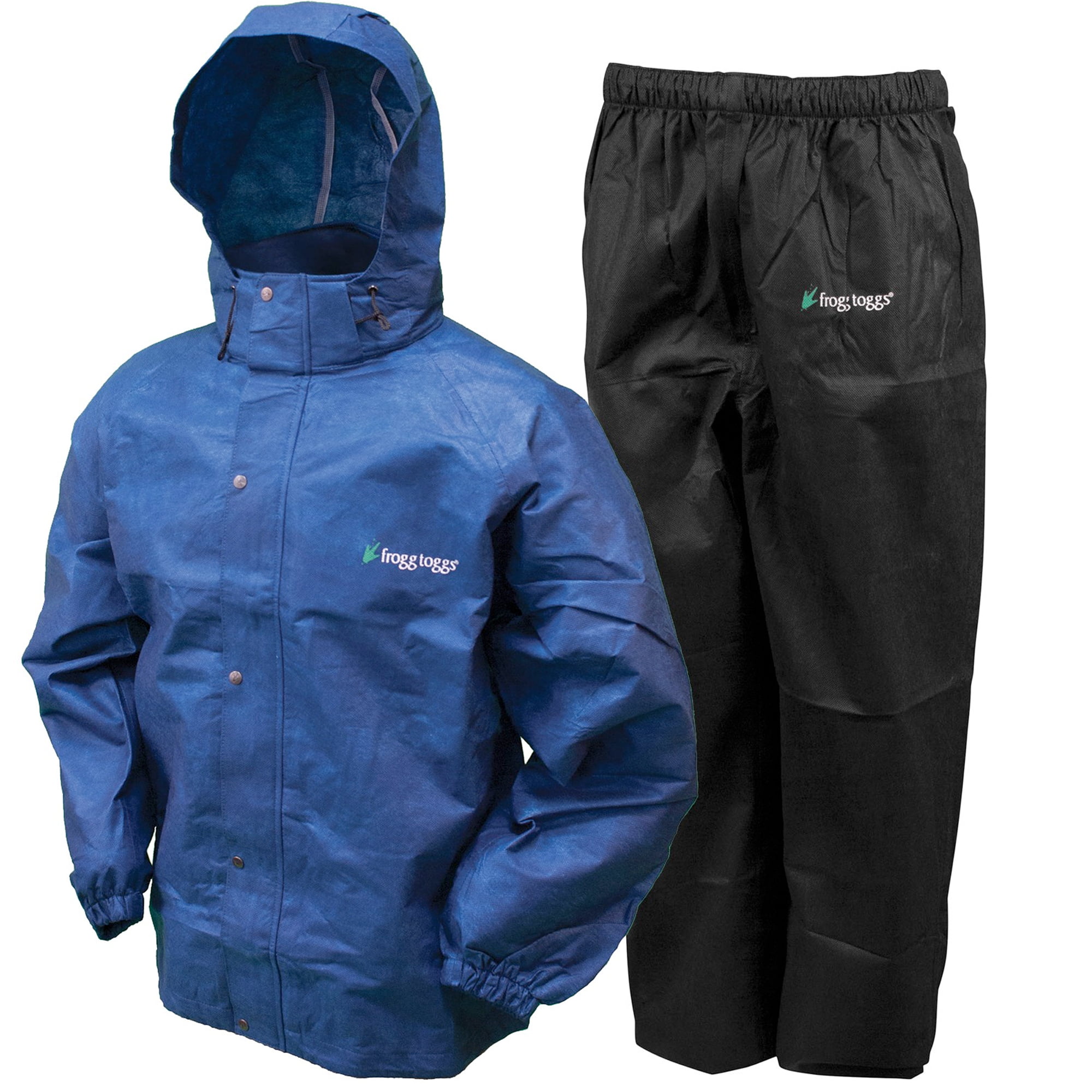 Frogg Toggs All Sport Rain Suit, Royal Blue Jacket/Black Pants, Size X ...