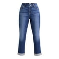 thumbnail image 5 of Time and Tru Women's Mid-Rise Boyfriend Jeans, 26" Inseam, Sizes 0-22, 5 of 5