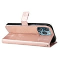 thumbnail image 4 of TECH CIRCLE Embossed Butterfly Case for 2022 iPhone 14 Pro (6.1") - Protective Foldable Stand Flip Case (Rosegold), 4 of 6