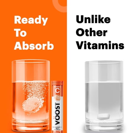 VOOST VITAMIN C EFFERVESCENT VITAMIN DRINK TABLET, BLOOD ORANGE, 20 CT