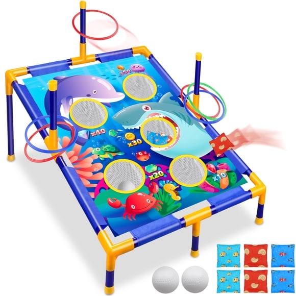 Juguete Bean Bag Toss Game Toyk 3 en 1 con soporte para niños de 3 a 6 años