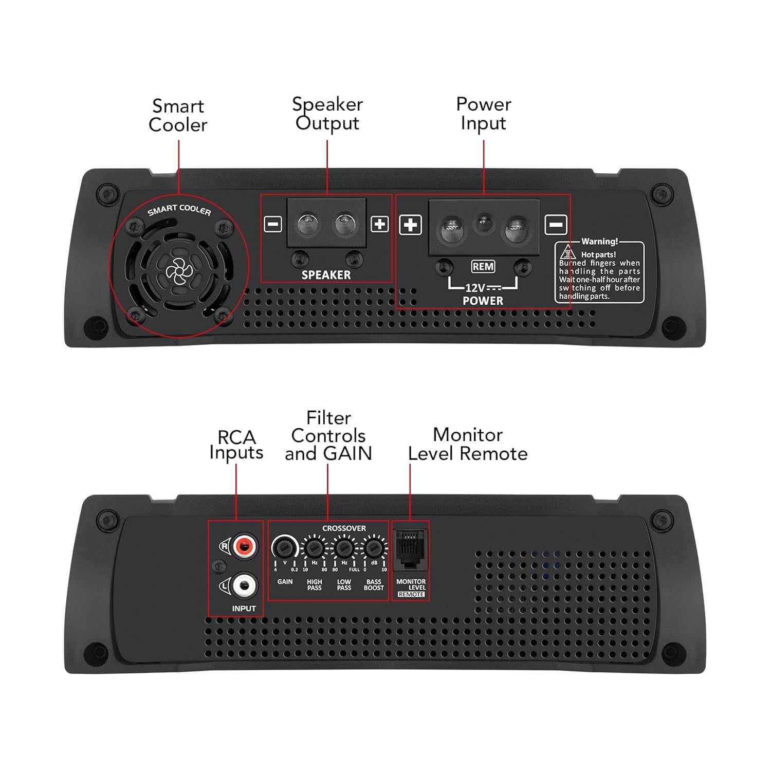Taramps HD 3000 4 Ohms 1 Channel Amplifier 3000 Watts RMS Digital