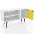 thumbnail image 4 of Manhattan Comfort Liberty 43" TV Stand in White and Yellow, 4 of 9