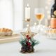 thumbnail image 2 of Candelabro Navideño Dorado Con Copos De Nieve, Decoración Para Mesa Y Escaparate, Decoración Navideña, 2 of 6