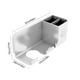 thumbnail image 3 of Montaje de pared para organizador de herramientas para el cabello | Almacenamiento para organizadores de baño para secador de pelo, plancha, rizador | Instalación de adhesivo o tornillo sin taladro, 3 of 7