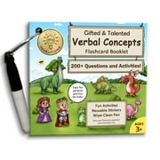 Essential Verbal Concepts and Vocabulary Flashcards; for Pre-K - Kindergarten; 90 flashcards with Over 200 Questions, Stickers, Fun Activities, Games, Pen Included