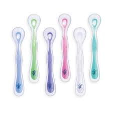 Baby Feeding Nuby Silicone Weaning Spoon 1 Only Assorted