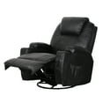 Danrelax Massage Recliner Chair, PU Leather Ergonomic Lounge, Vibrating