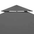 thumbnail image 5 of Charmma Gazebo Cover Canopy Replacement 9.14 oz/yd² Dark Gray 10'x10', 5 of 5