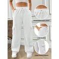 thumbnail image 3 of SWQZVT Womens Cargo Sweatpants Baggy High Waisted Joggers Sweat Pants Athletic Pants with Pockets, 3 of 8
