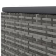 thumbnail image 5 of vidaXL Ensemble de Salon de Jardin 4 Pcs avec Coussins Rotin Poly Gris, 5 of 5