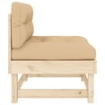 thumbnail image 3 of vidaXL Middle Sofa with Cushions Solid Wood Pine, 3 of 11