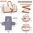 thumbnail image 6 of MIUSSE Convertible Garment Bag for Travel 2-in-1 Garment Duffle Bag 60L Carry On Garment Weekender Bag Hanging Suitcase Suit Travel Duffel, 6 of 7