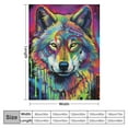 thumbnail image 4 of ARISTURING  Spirit Wolf Blanket for Bed, Dean Russo Wolf  Throw Blanket for Women, Men and Kids - Super Soft Plush Colorful Wolf Blanket Throw Plush Blanket for Wolf Lovers, 4 of 6