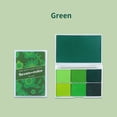 thumbnail image 1 of 8 Style Inkpad Ink Stamp Pad Colorful Cartoon Craft Ink Pad Set for DIY Funny Work Fingerprint Scrapbooking Accessories green, 1 of 6
